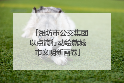 潍坊市公交集团以点滴行动绘就城市文明新画卷
